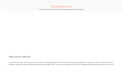 Desktop Screenshot of grouseindustries.com