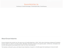 Tablet Screenshot of grouseindustries.com